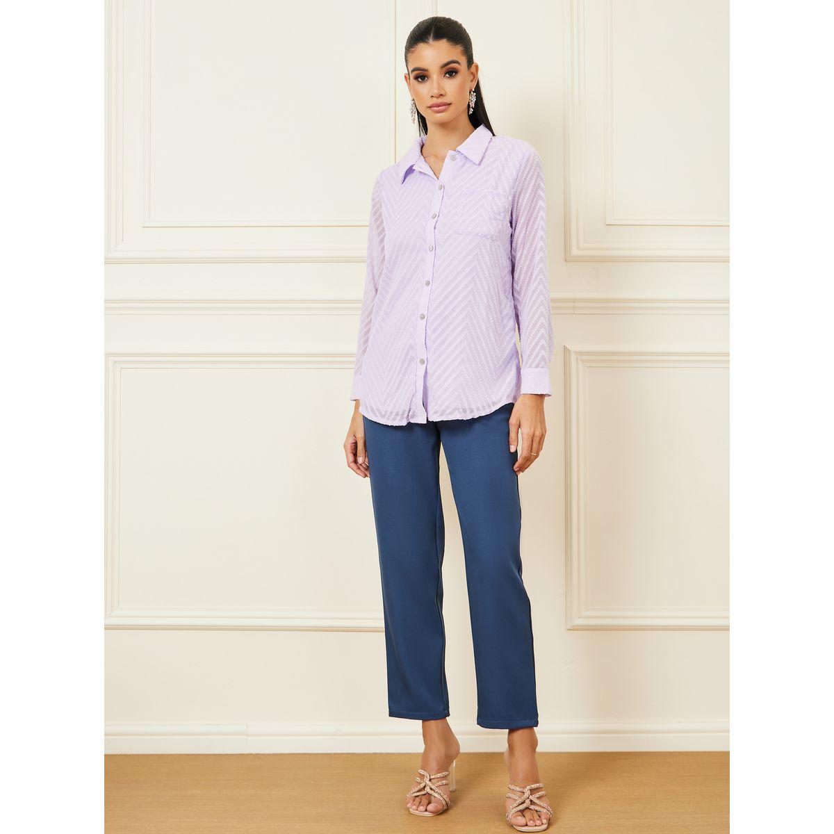 Styli Geo Pattern Pocket Detail Shirt-women-clothing-shirtsandblouses-shirts-image-4