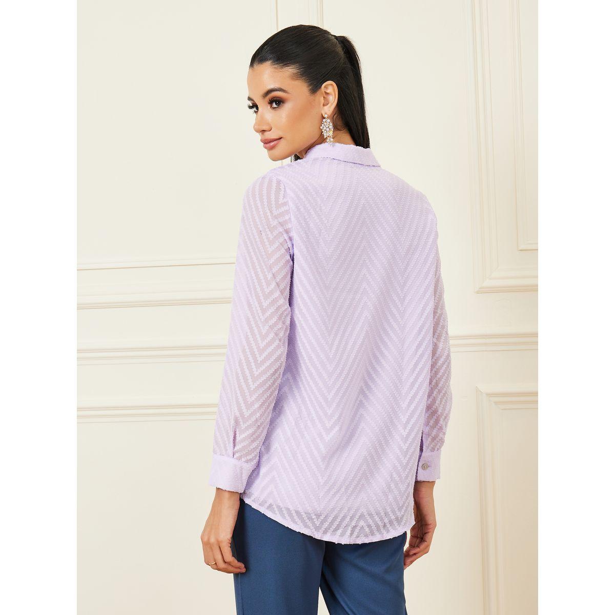 Styli Geo Pattern Pocket Detail Shirt-women-clothing-shirtsandblouses-shirts-image-6