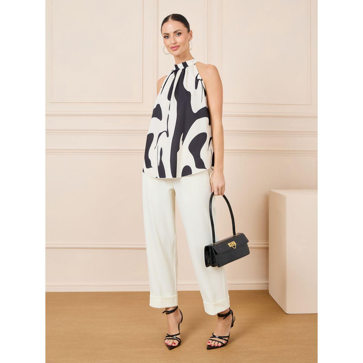 Styli Abstract Print Halter Neck Blouse-women-clothing-shirtsandblouses-blouses-image-3