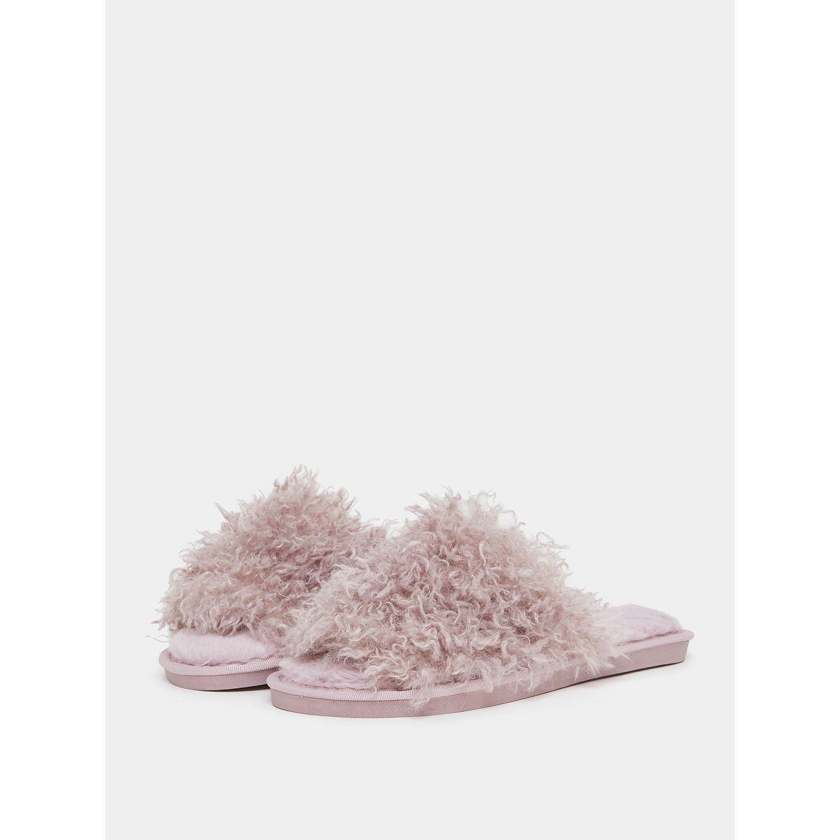 شبشب لغرف النوم بتفاصيل فرو صناعي-women-shoes-bedroomslippers-image-2