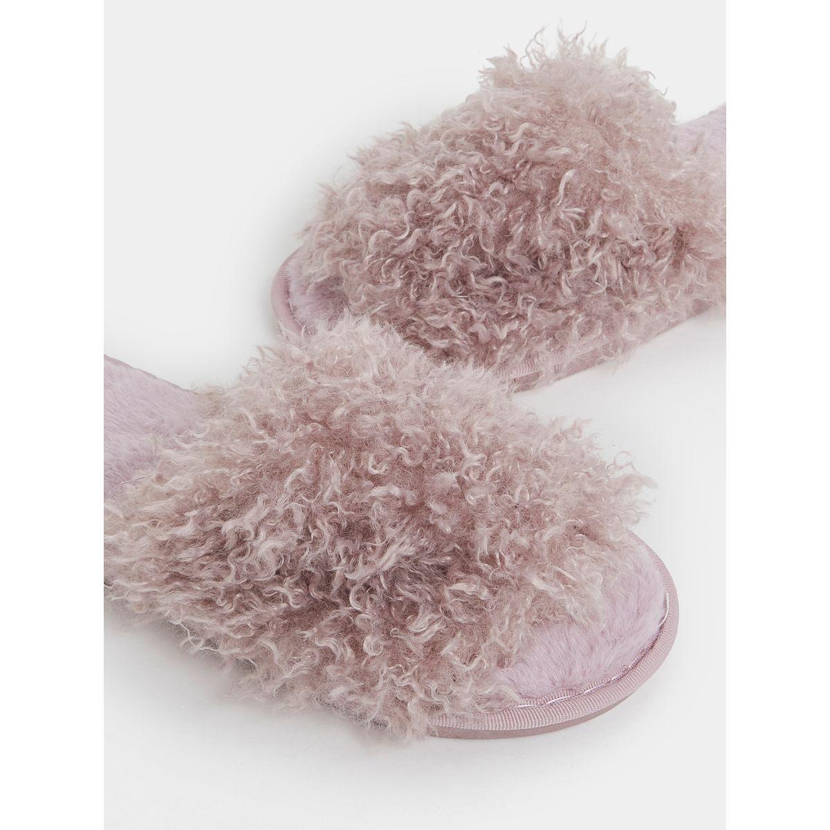 شبشب لغرف النوم بتفاصيل فرو صناعي-women-shoes-bedroomslippers-image-3