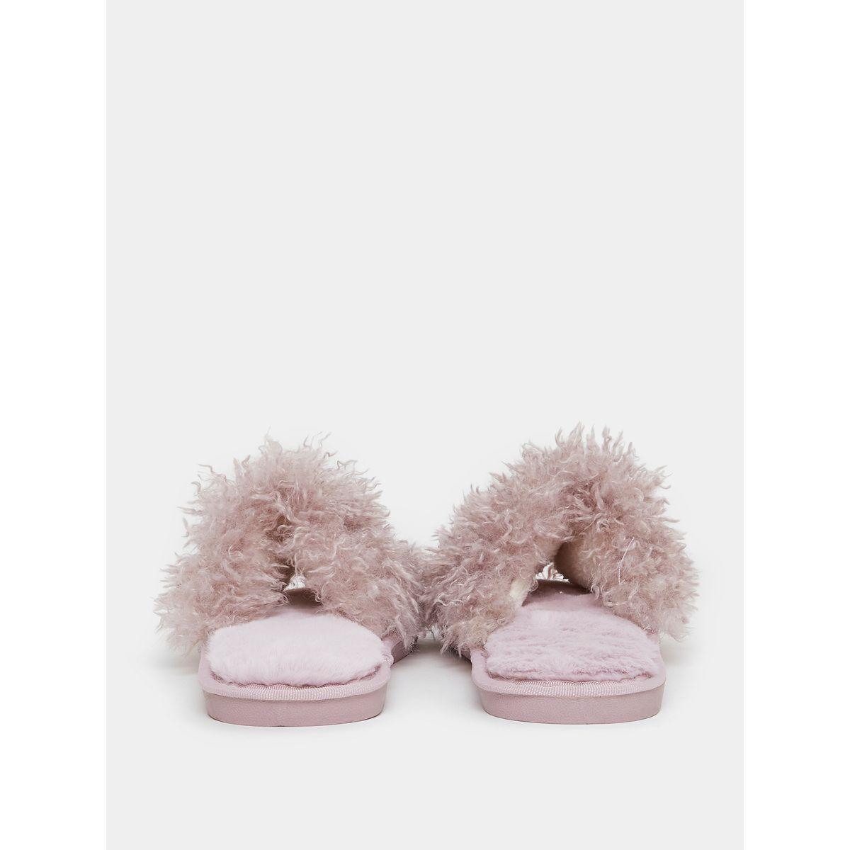 شبشب لغرف النوم بتفاصيل فرو صناعي-women-shoes-bedroomslippers-image-4