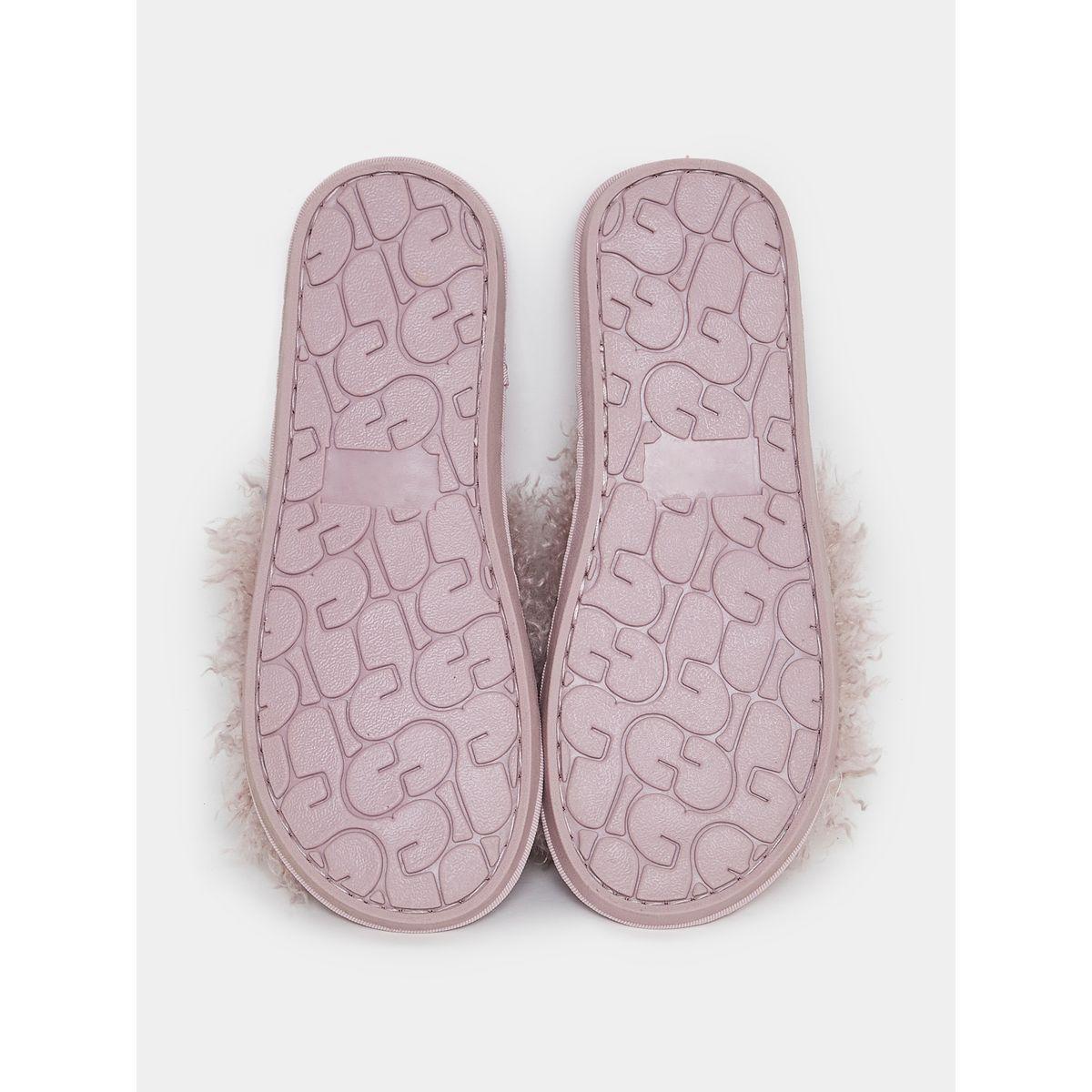 Styli Faux Fur Textured Bedroom Slippers-women-shoes-bedroomslippers-image-5