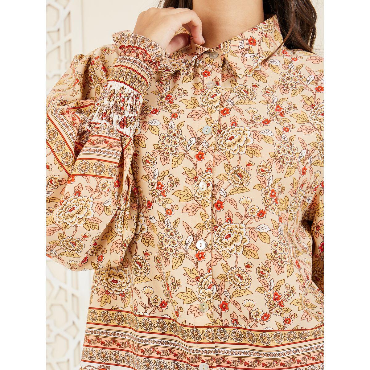 Styli Regular Fit Floral Print Curved Hem Shirt-women-clothing-shirtsandblouses-shirts-image-3