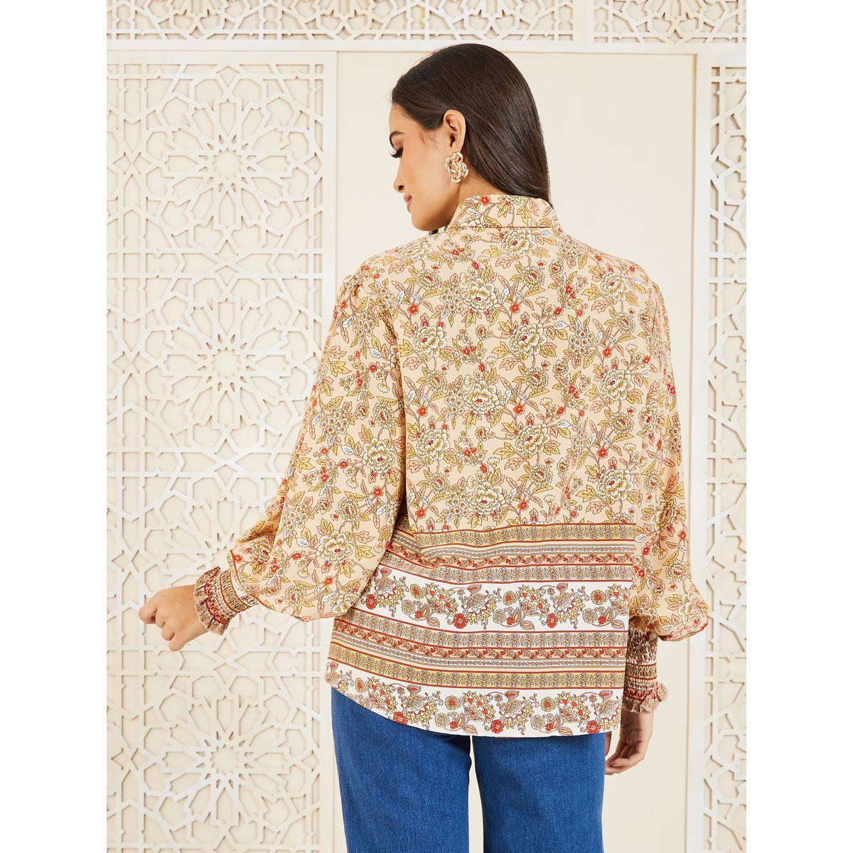 Styli Regular Fit Floral Print Curved Hem Shirt-women-clothing-shirtsandblouses-shirts-image-4