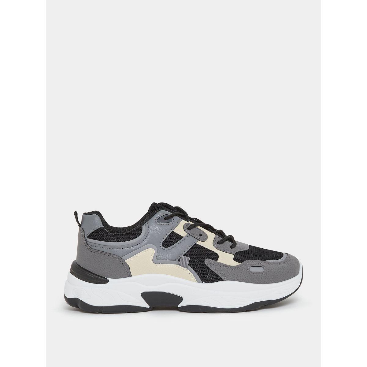 Styli Low Top Color Block Lace Up Sneakers-men-shoes-sneakers-image-1