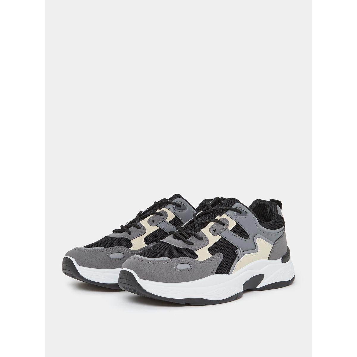 Styli Low Top Color Block Lace Up Sneakers-men-shoes-sneakers-image-2