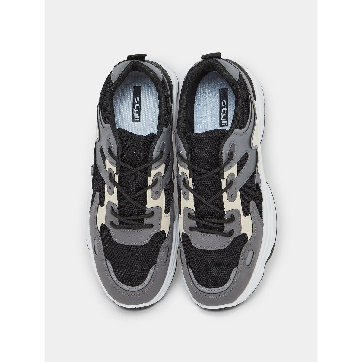 Styli Low Top Color Block Lace Up Sneakers-men-shoes-sneakers-image-5