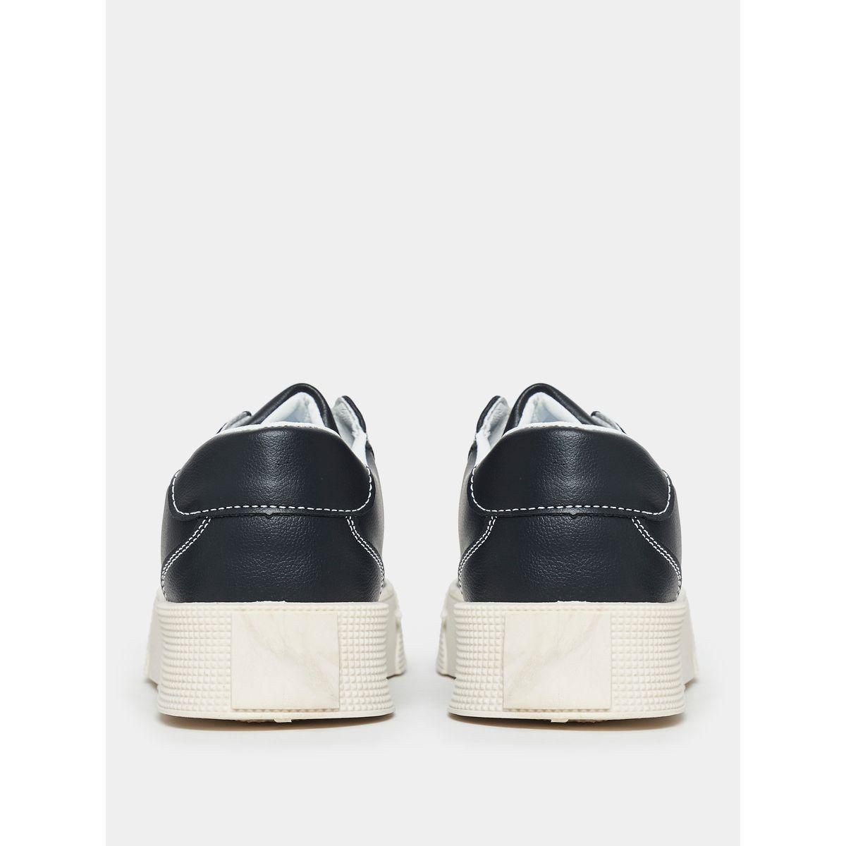 Styli Canvas Lace Up Platform Sole Sneakers-men-shoes-sneakers-image-3
