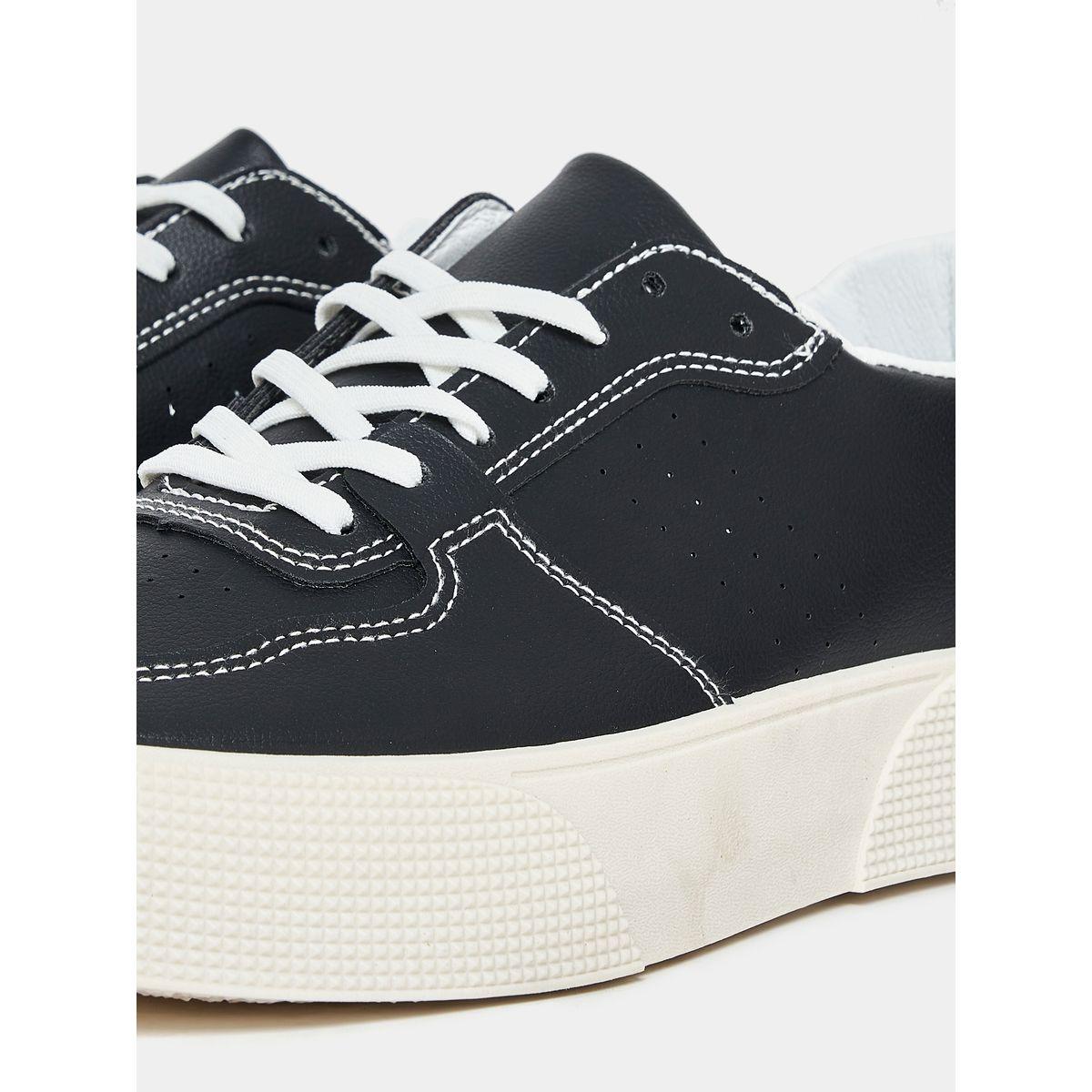Styli Canvas Lace Up Platform Sole Sneakers-men-shoes-sneakers-image-5