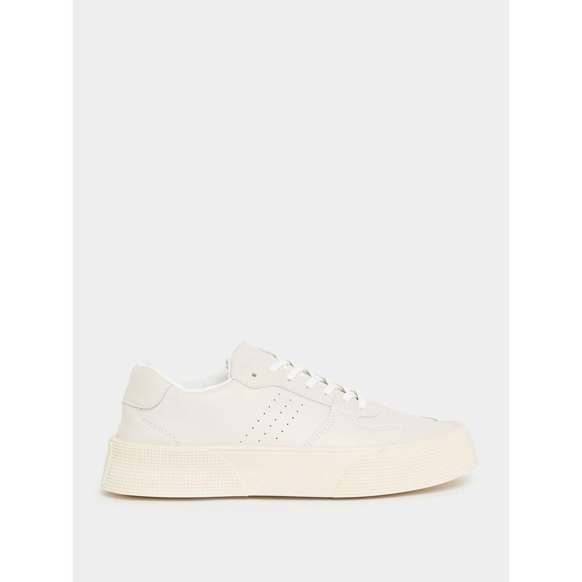 Styli Solid Lace Up Platform Sole Sneakers-men-shoes-sneakers-image-2