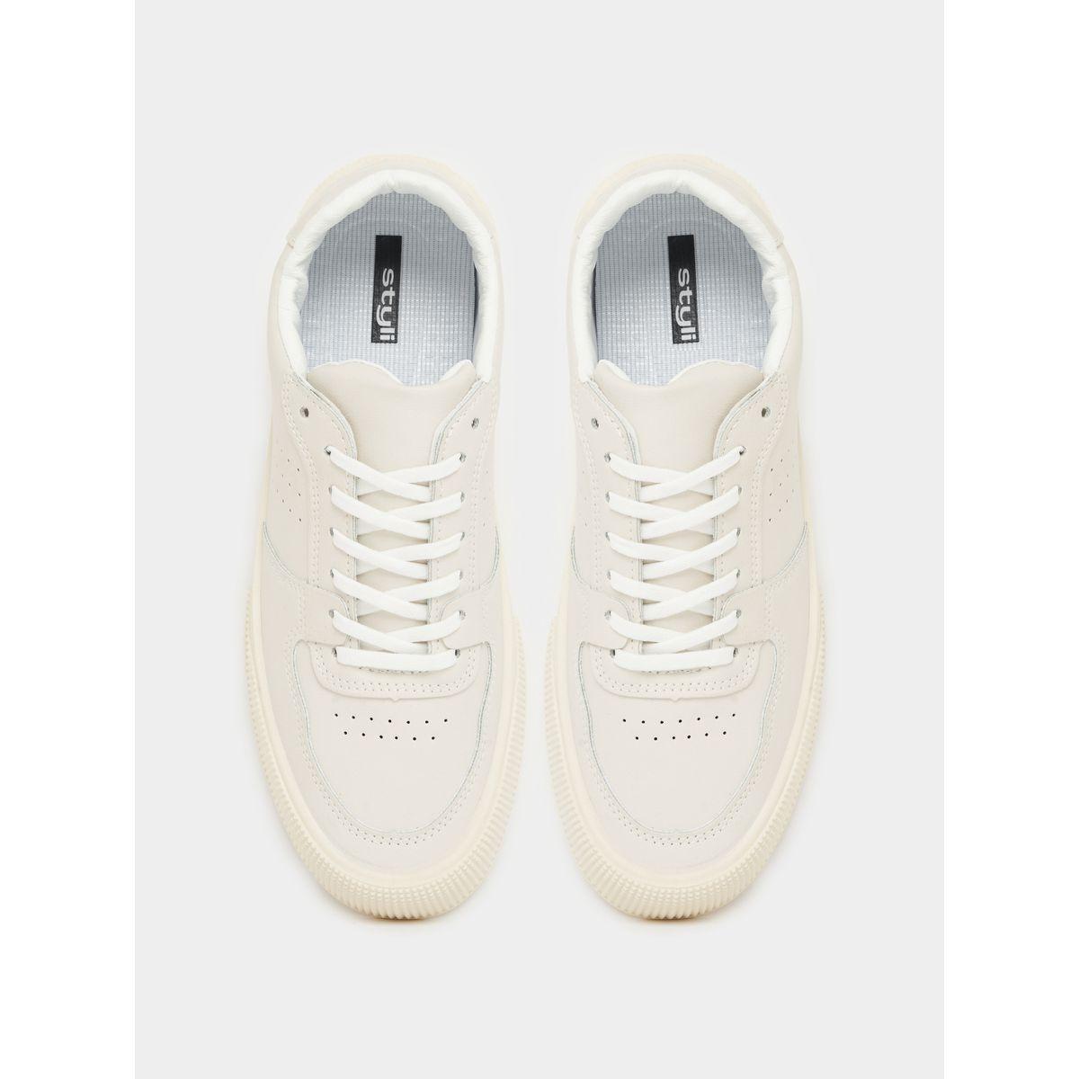 Styli Solid Lace Up Platform Sole Sneakers-men-shoes-sneakers-image-2