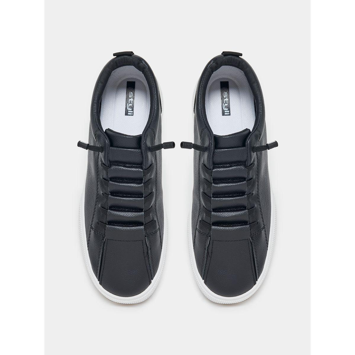 Styli Faux Leather Accent Platform Sole Sneakers-men-shoes-sneakers-image-4