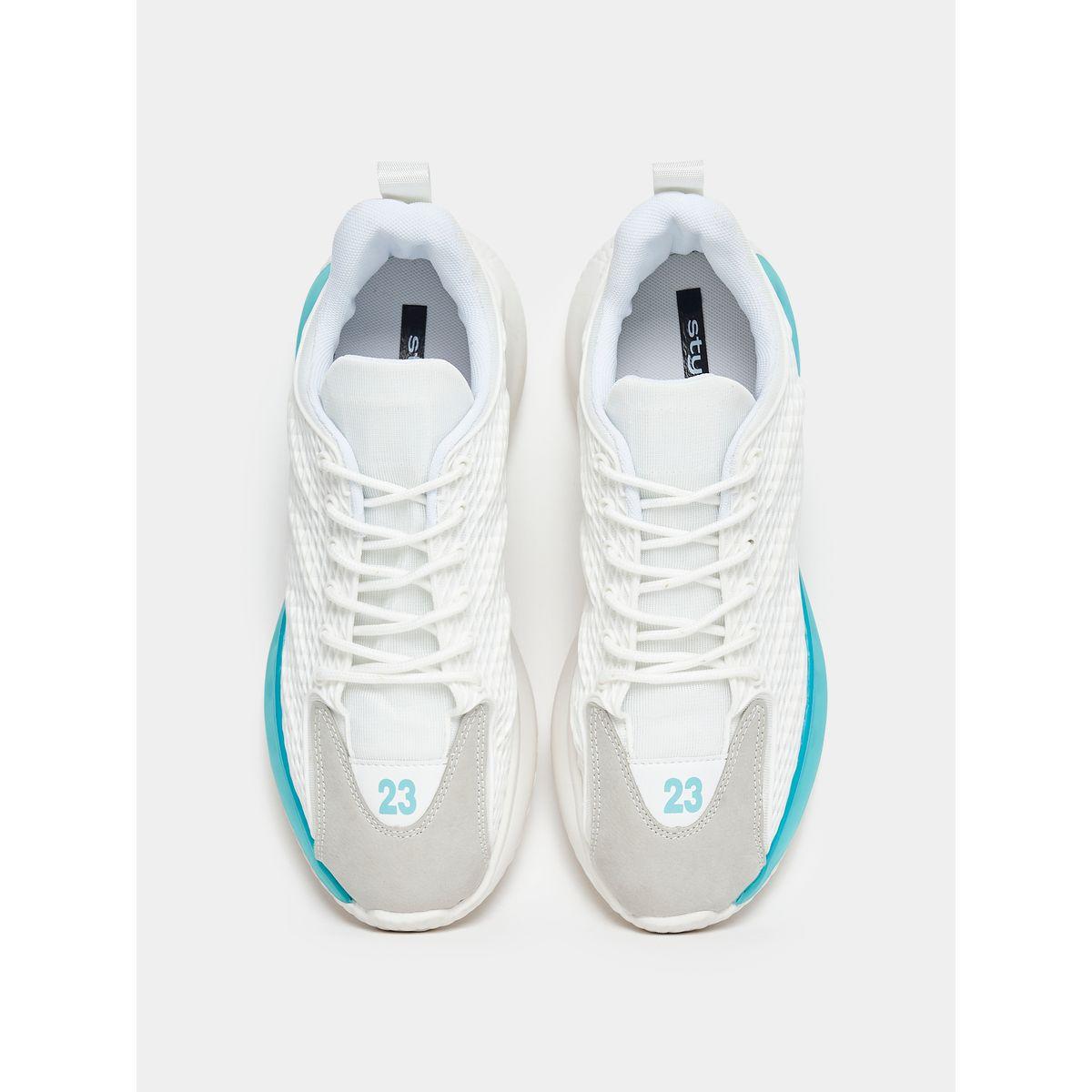 Styli Knitted Upper Popcorn Sole Lace Up Sneakers-men-shoes-sneakers-image-5