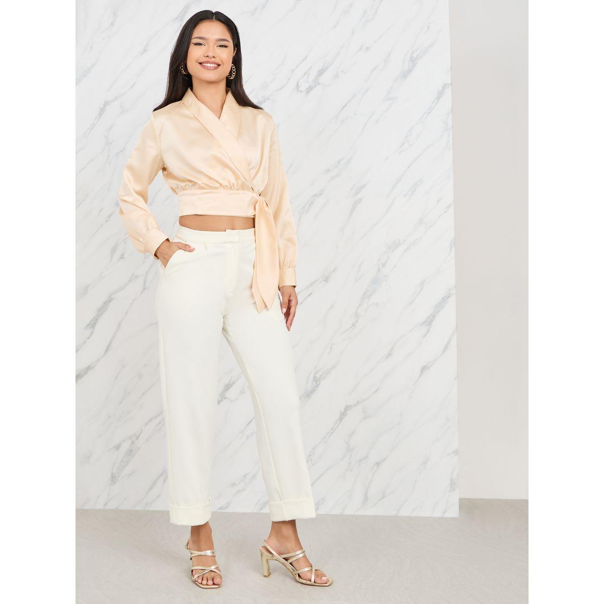Styli Satin Collared Crop Wrap Top-women-clothing-shirtsandblouses-blouses-image-2