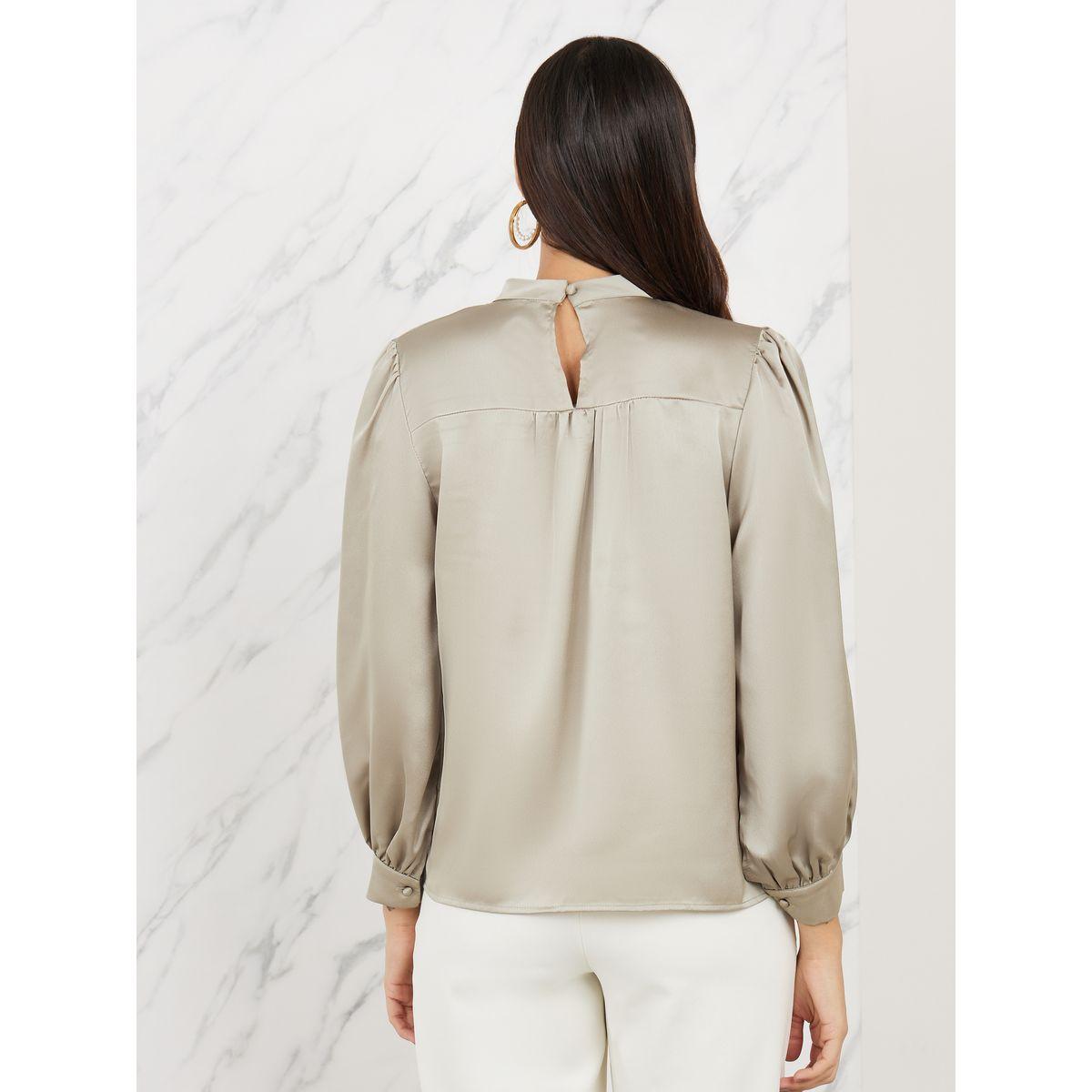 Styli Pearl Detail Keyhole Neck Blouse-women-clothing-shirtsandblouses-blouses-image-5