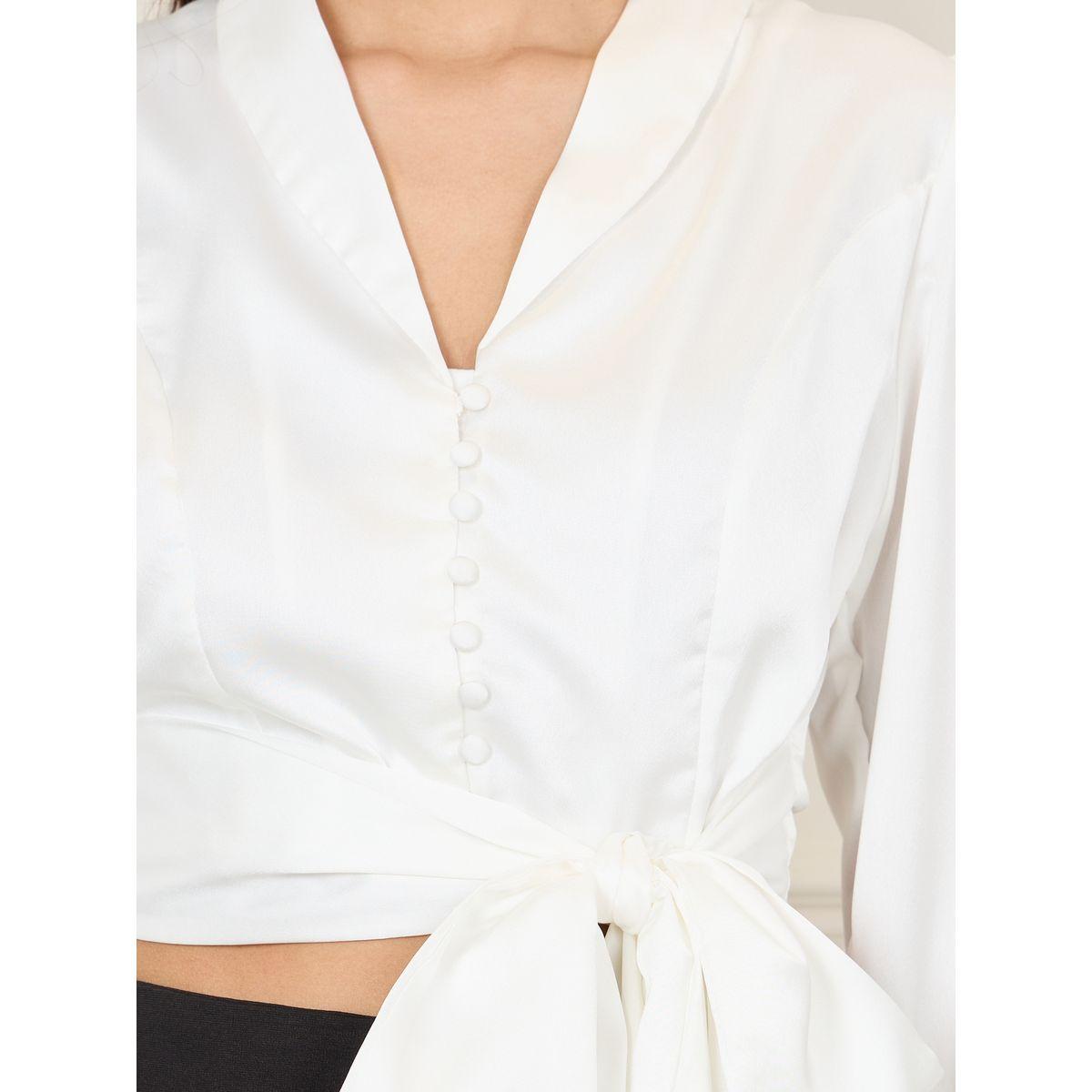 بلوزة ساتان بنمط لف مع ازرار-women-clothing-shirtsandblouses-blouses-image-3