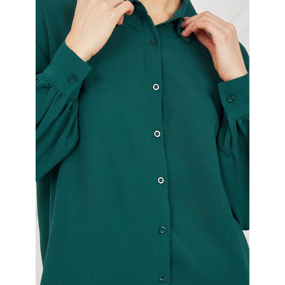Styli Oversized Curved Hem Shirt and Wide Leg Pant Set-women-clothing-coordsets-image-4