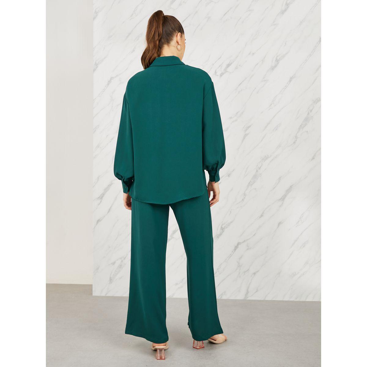 Styli Oversized Curved Hem Shirt and Wide Leg Pant Set-women-clothing-coordsets-image-6