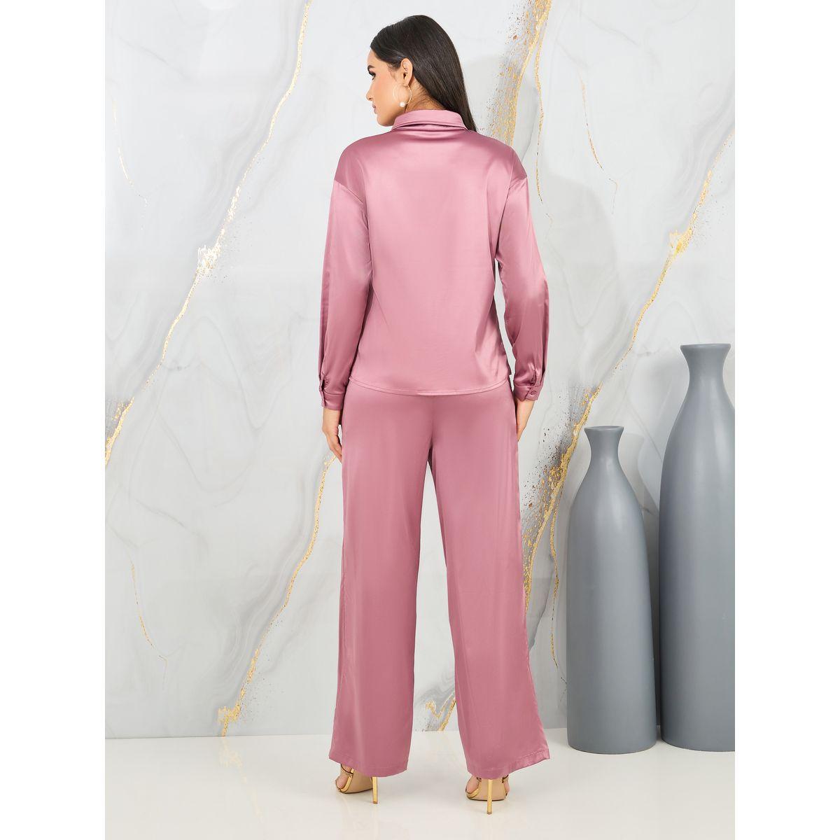 مجموعة من بنطال وبلوزة بقصة سليم فت-women-clothing-coordsets-image-4