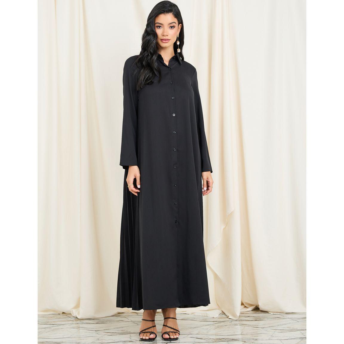 كيمونو بقصة عادية وتفاصيل أزرار-women-clothing-shirtsandblouses-shirts-image-2