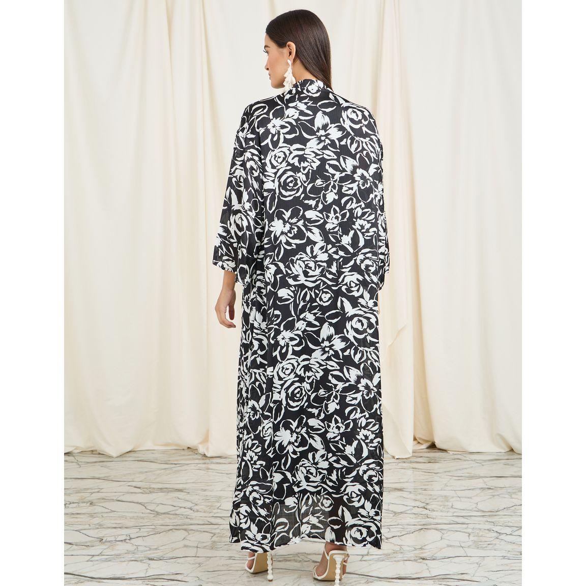 Styli All Over Floral Print Maxi Kimono-women-clothing-shirtsandblouses-shirts-image-5