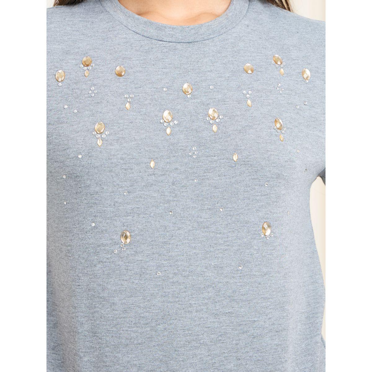 Styli Embellished Round Neck Regular Fit T-shirt-women-clothing-tshirts-image-4