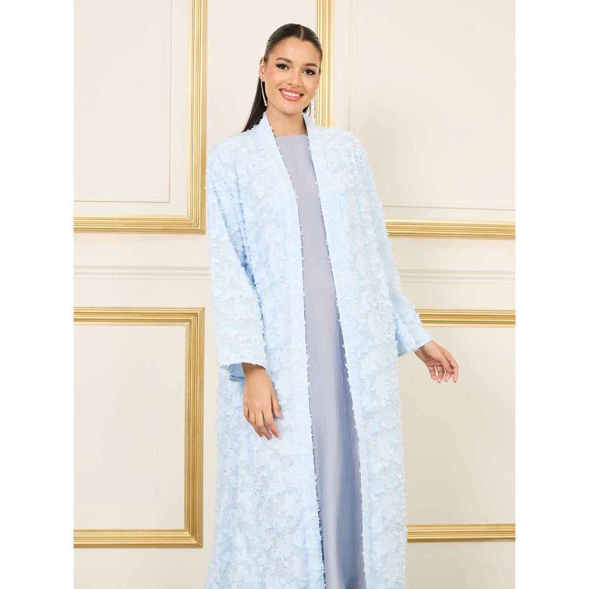 Styli Oversized Tassel Texture Maxi Length Kimono-women-clothing-shirtsandblouses-shirts-image-2