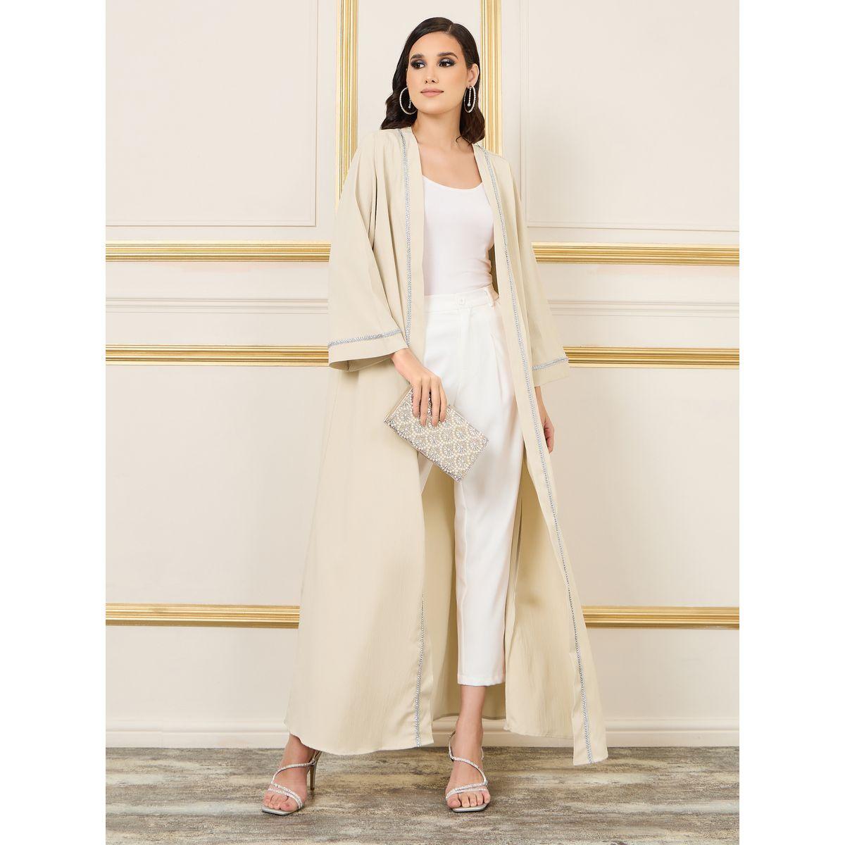 Styli Oversized Embroidered Lace Trim Maxi Length Kimono-women-clothing-shirtsandblouses-shirts-image-1