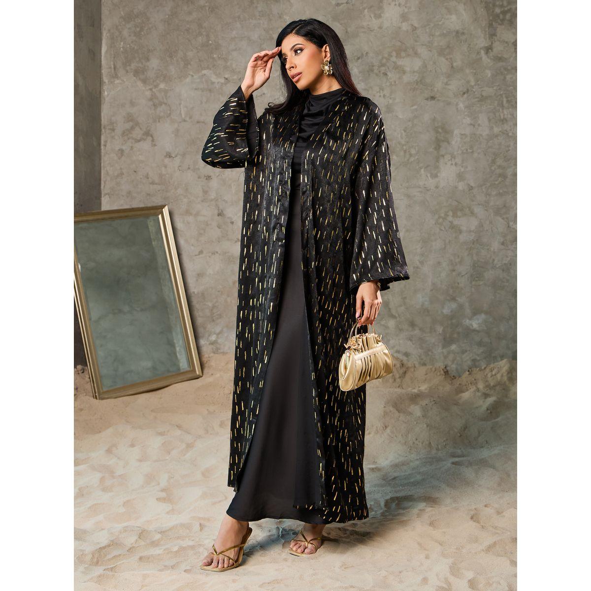 كيمونو ساتان طويل بطبعة جاكار-women-clothing-shirtsandblouses-shirts-image-1