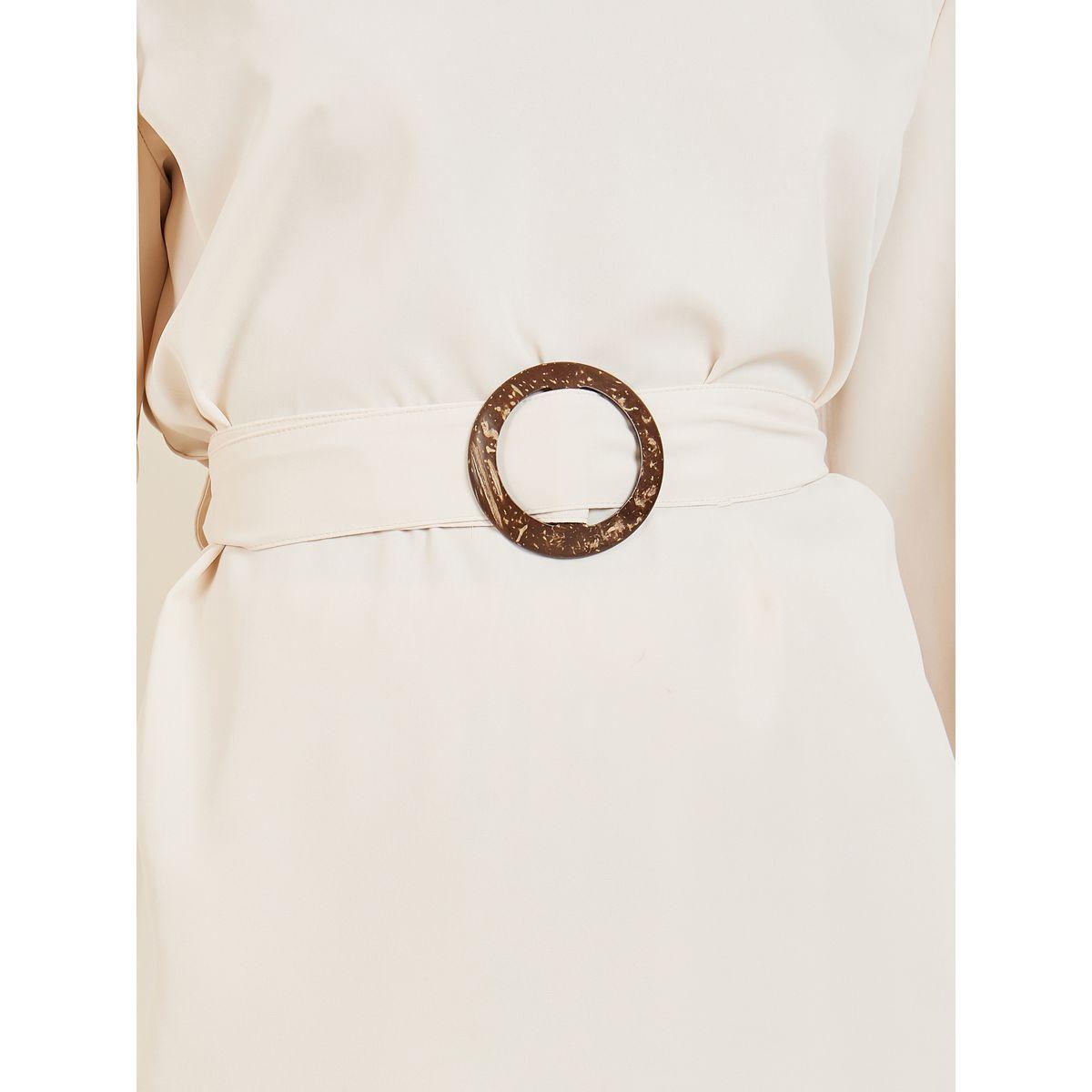 Styli Buckle Belted Longline Top and Pant Set-women-clothing-coordsets-image-3