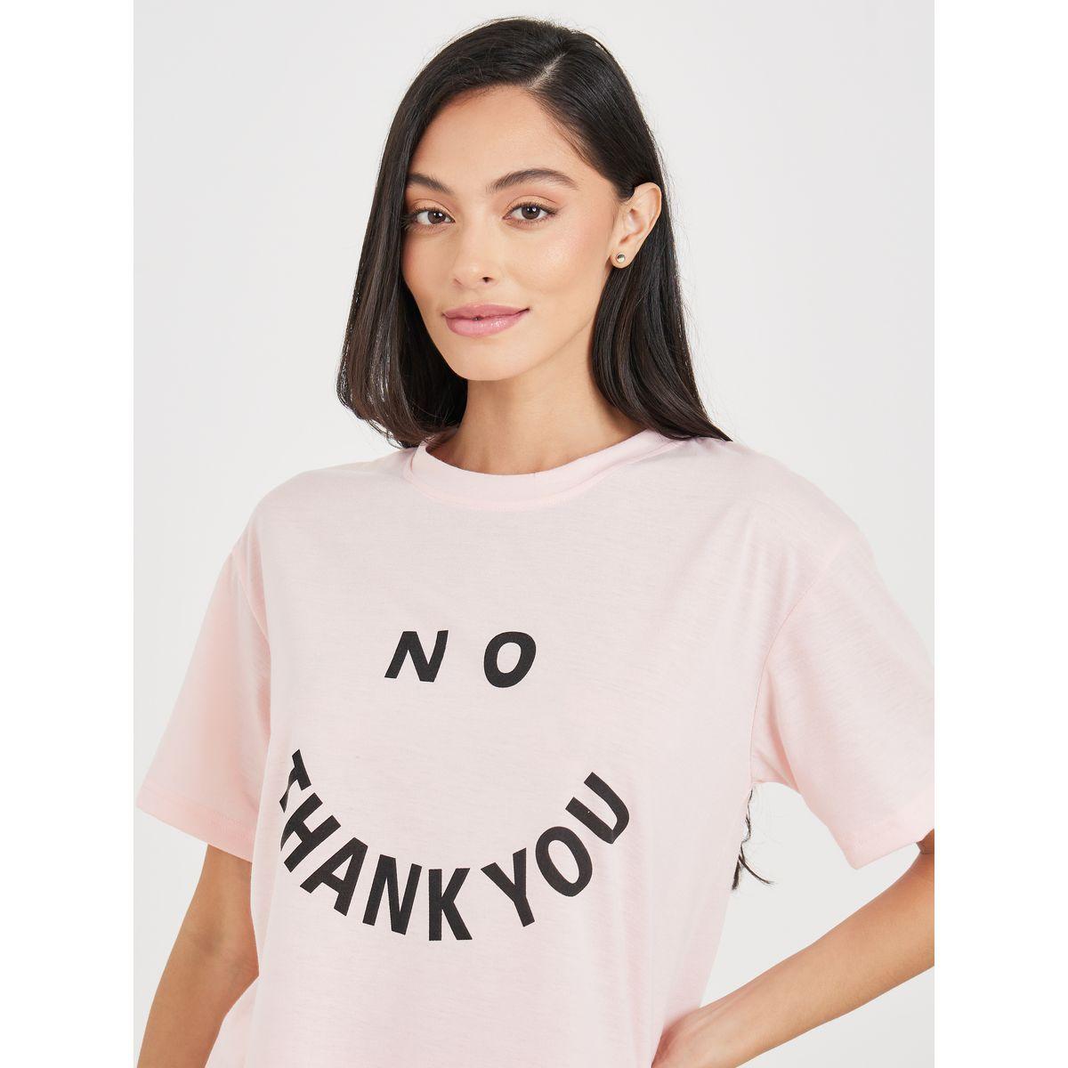 Styli Unwind Slogan Print T-Shirt & Ruffle Short Set-women-clothing-nightwear-pyjamas-shortsets-image-3