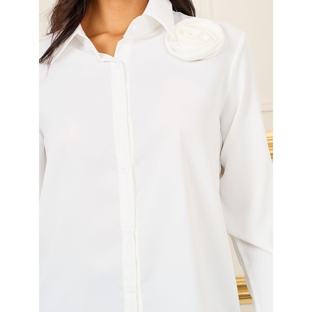 بلوزة سادة بتفاصيل كورساج وقصة عادية-women-clothing-shirtsandblouses-shirts-image-4