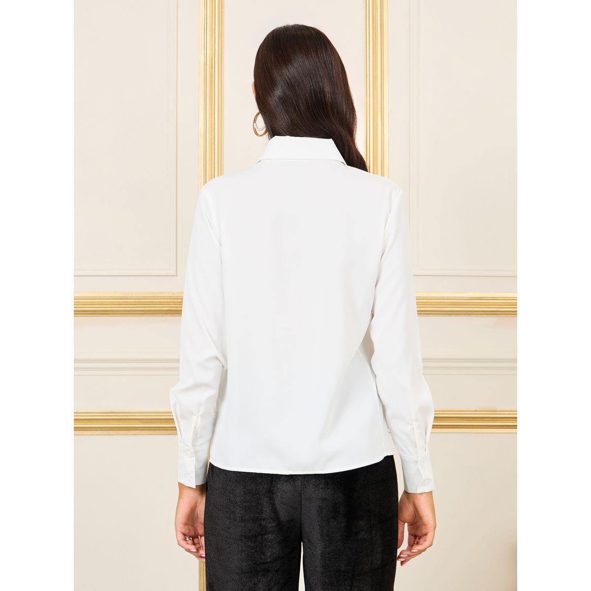 بلوزة سادة بتفاصيل كورساج وقصة عادية-women-clothing-shirtsandblouses-shirts-image-5