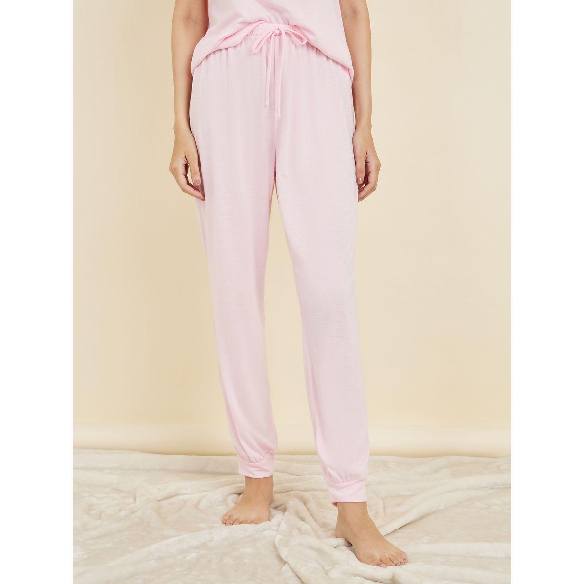 Styli Unwind Bonjour Embossed T-Shirt &  Pyjama Set-women-clothing-nightwear-pyjamas-longsets-image-6