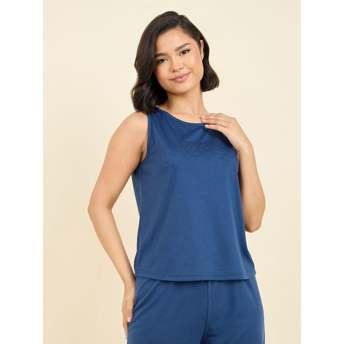 Styli Unwind Success Embossed Tank & Cuff Pyjama Set-women-clothing-nightwear-pyjamas-longsets-image-3