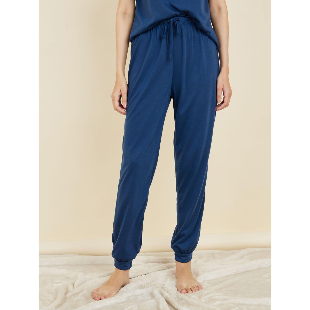 Styli Unwind Embroidered T-Shirt & Pyjama Set-women-clothing-nightwear-pyjamas-longsets-image-6