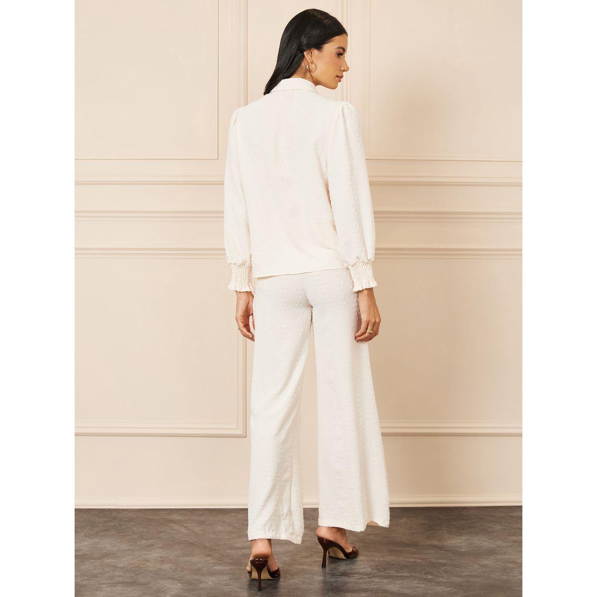 مجموعة من بنطال واسع مع بلوزة باكمام واساور-women-clothing-coordsets-image-6