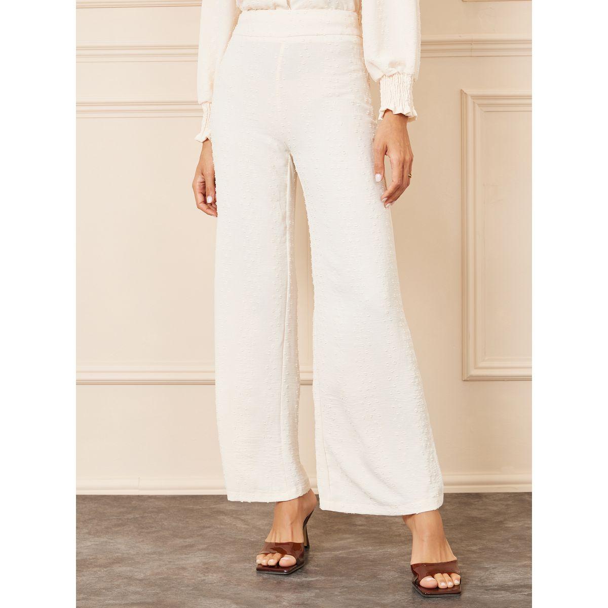 مجموعة من بنطال واسع مع بلوزة باكمام واساور-women-clothing-coordsets-image-7
