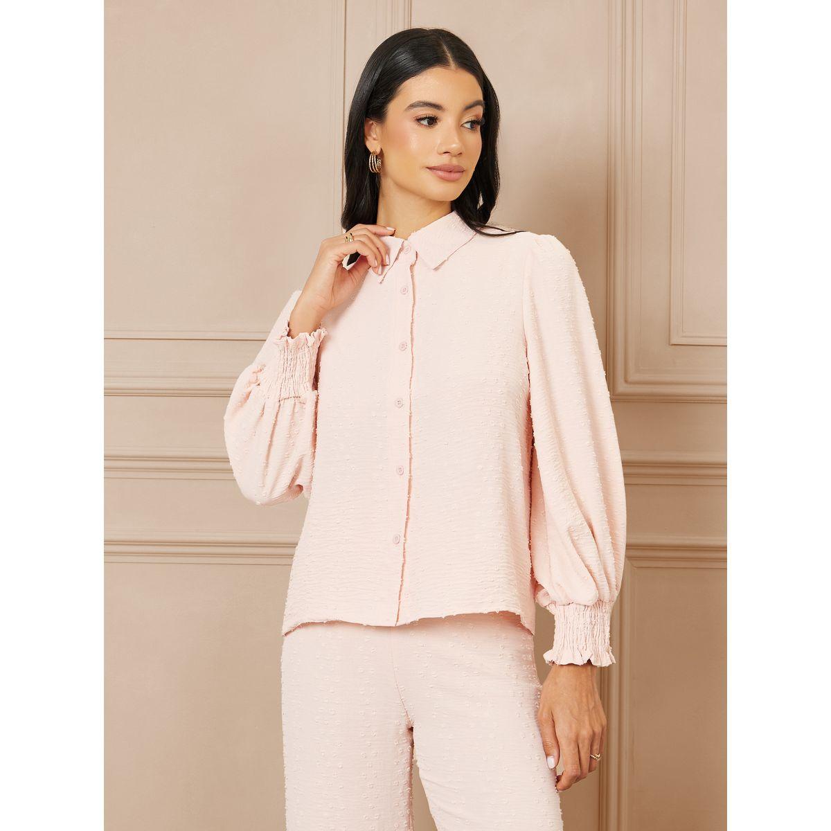 مجموعة من بنطال وبلوزة باكمام واساور-women-clothing-coordsets-image-3