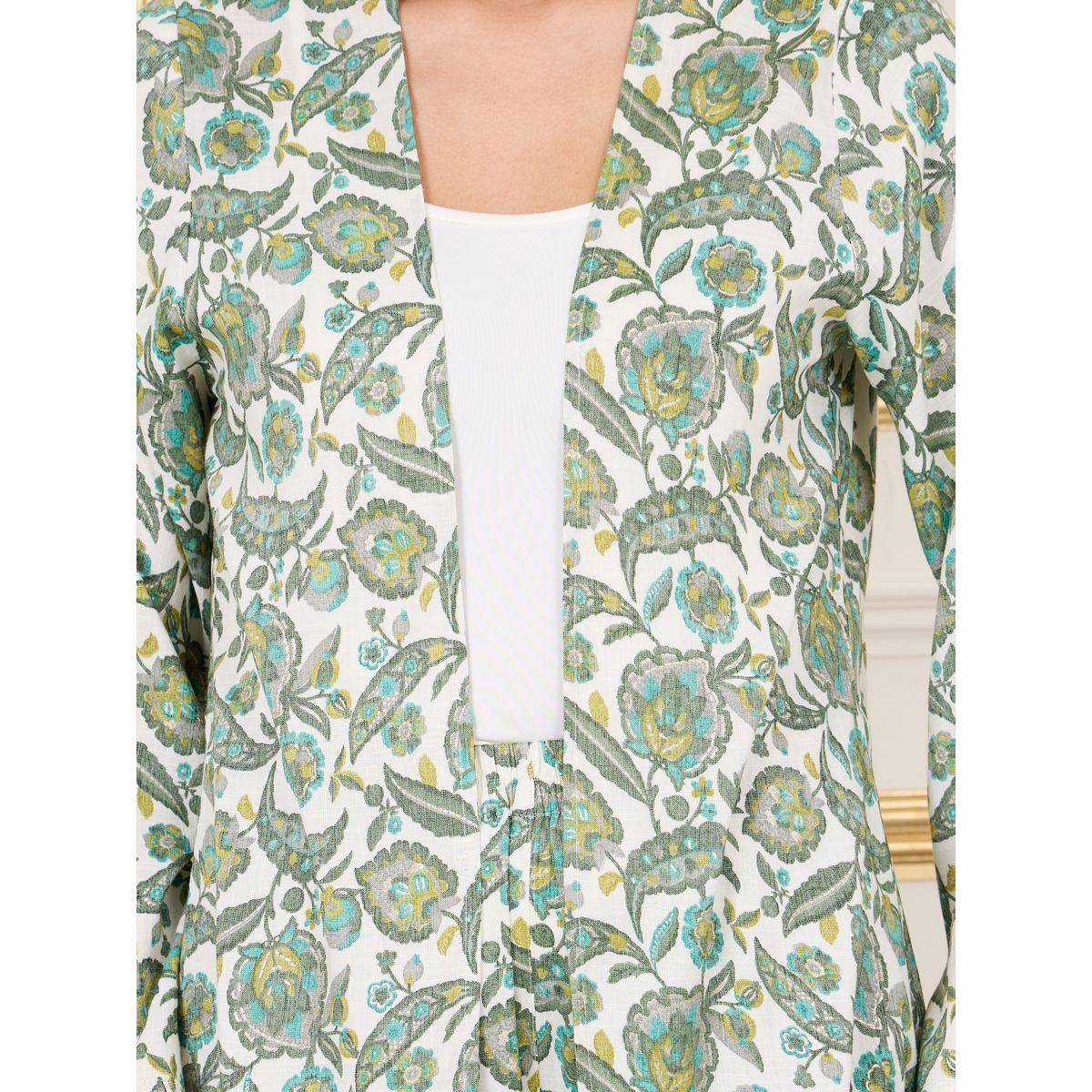 Styli Pack of 3 - Floral Print Open Front Kimono and Straight Leg Pant with Cami Set-women-clothing-coordsets-image-3
