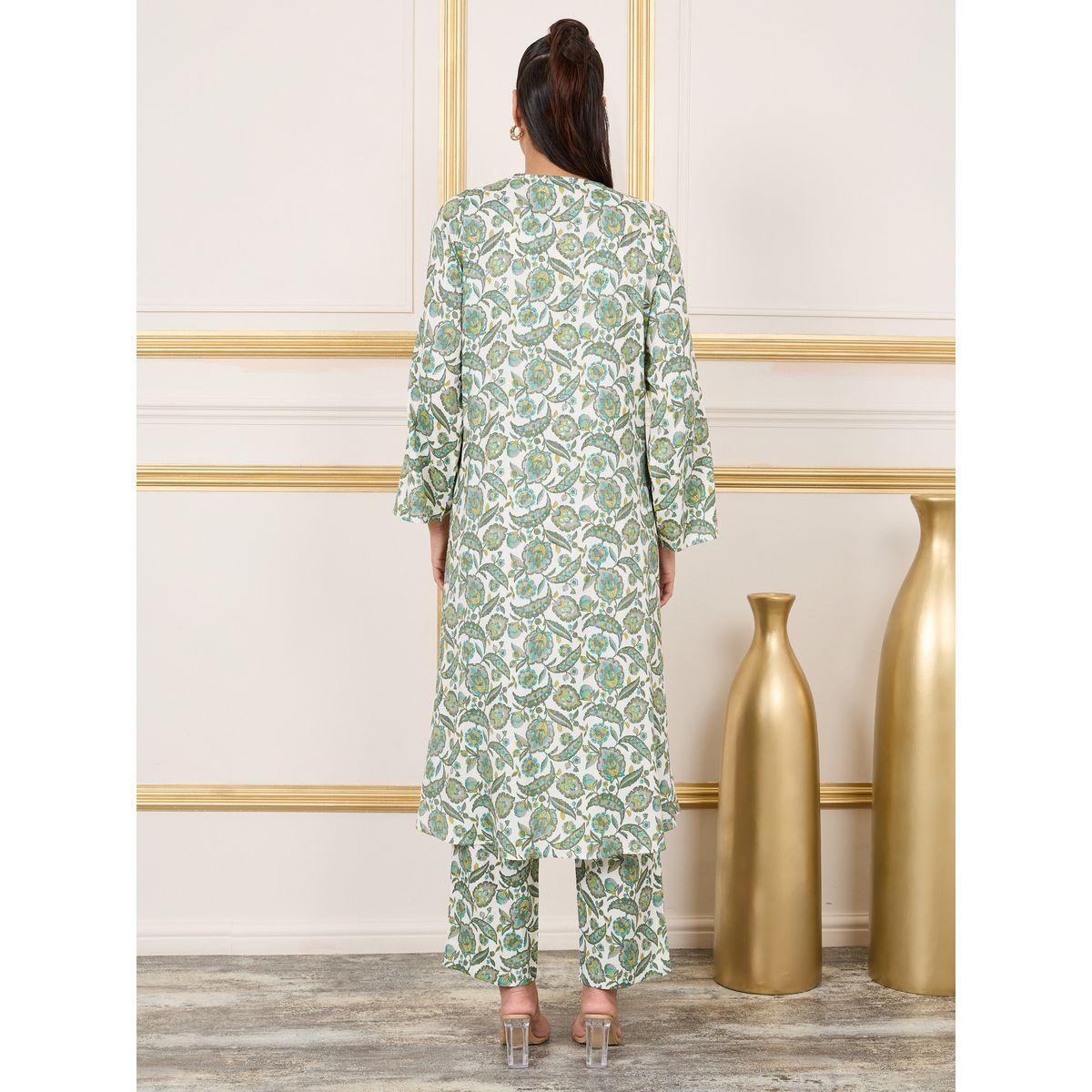 Styli Pack of 3 - Floral Print Open Front Kimono and Straight Leg Pant with Cami Set-women-clothing-coordsets-image-4