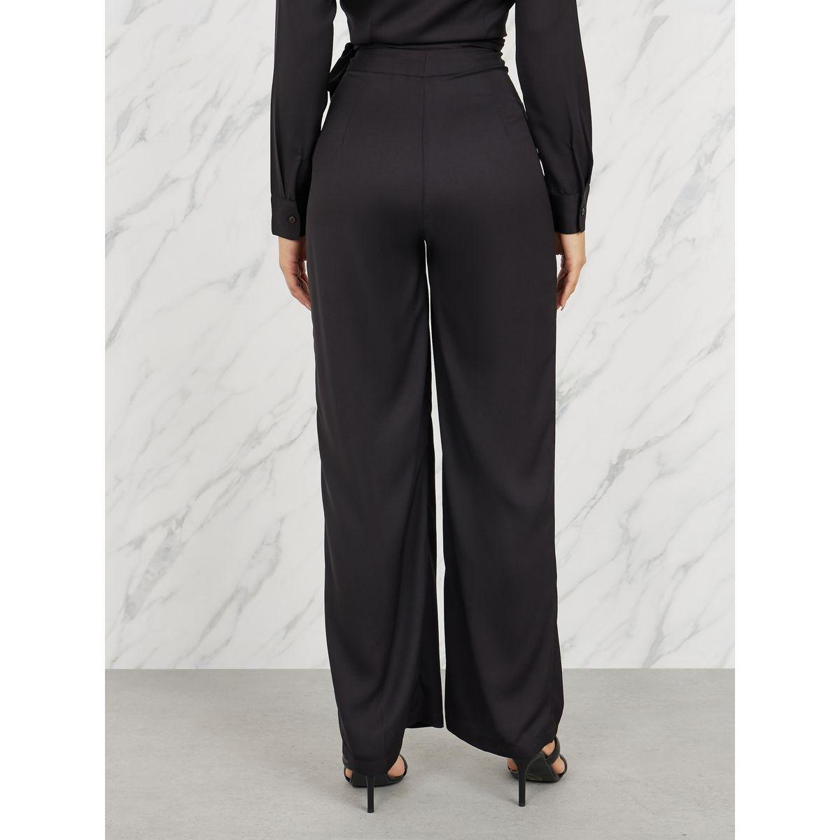 Styli Collared Wrap Top and Wide Leg Pant Set-women-clothing-coordsets-image-5