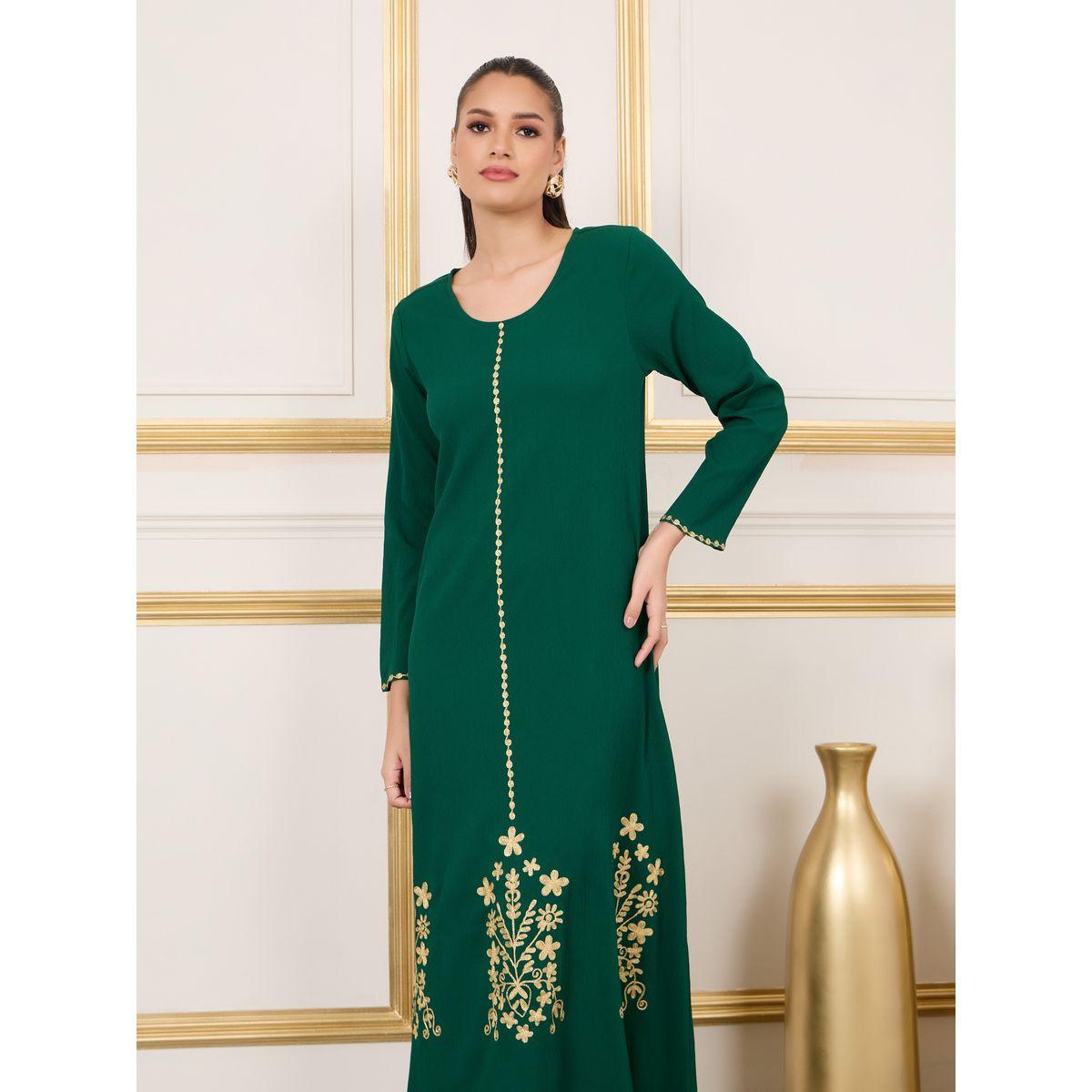 جلابية طويلة بتفاصيل مُطرّزة-women-arabicclothing-jalabiyas-image-2