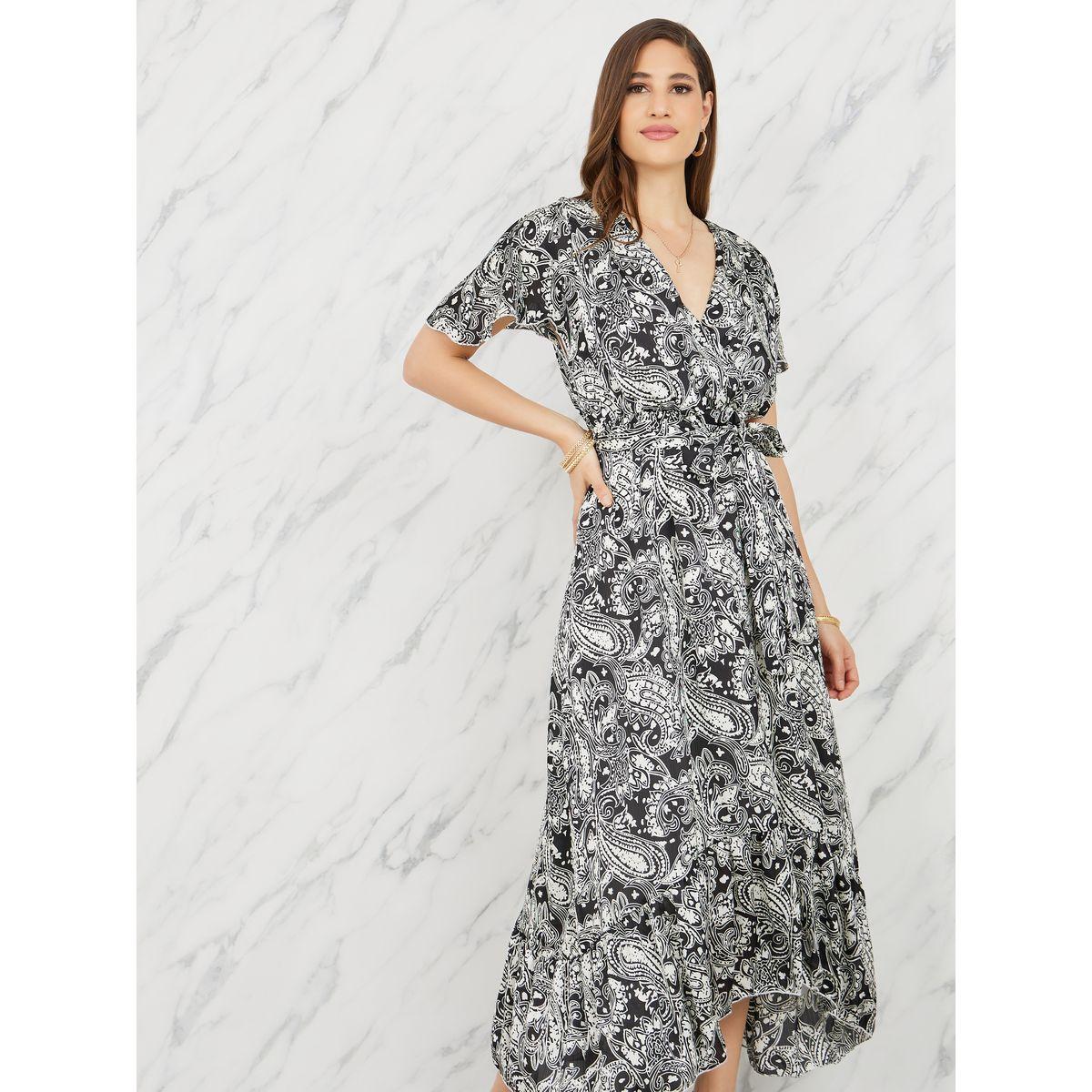 فستان ميدي بطبعة بيزلي ورباط خصر-women-clothing-dresses-image-2