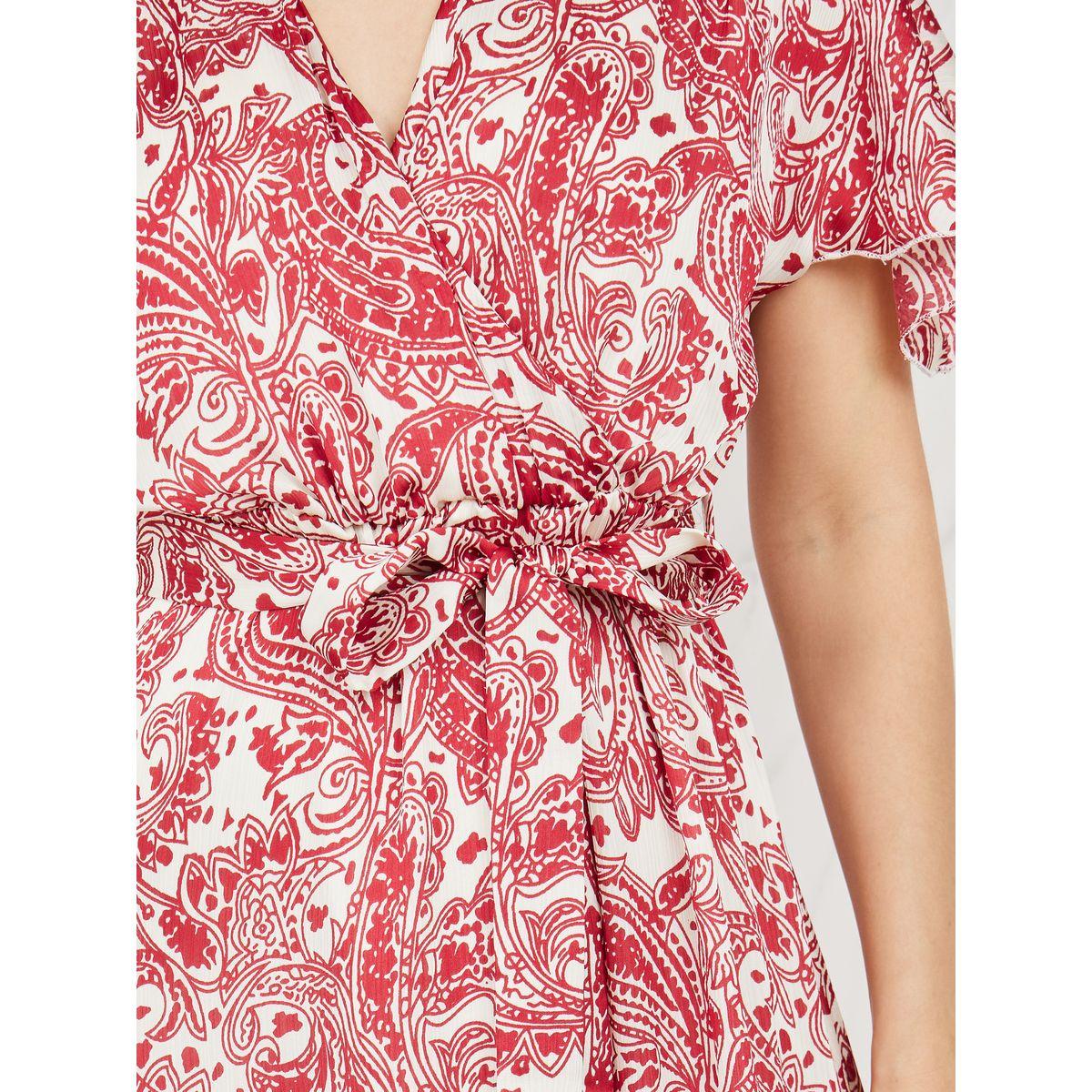 فستان ميدي بطبعة بيزلي ورباط خصر-women-clothing-dresses-image-3