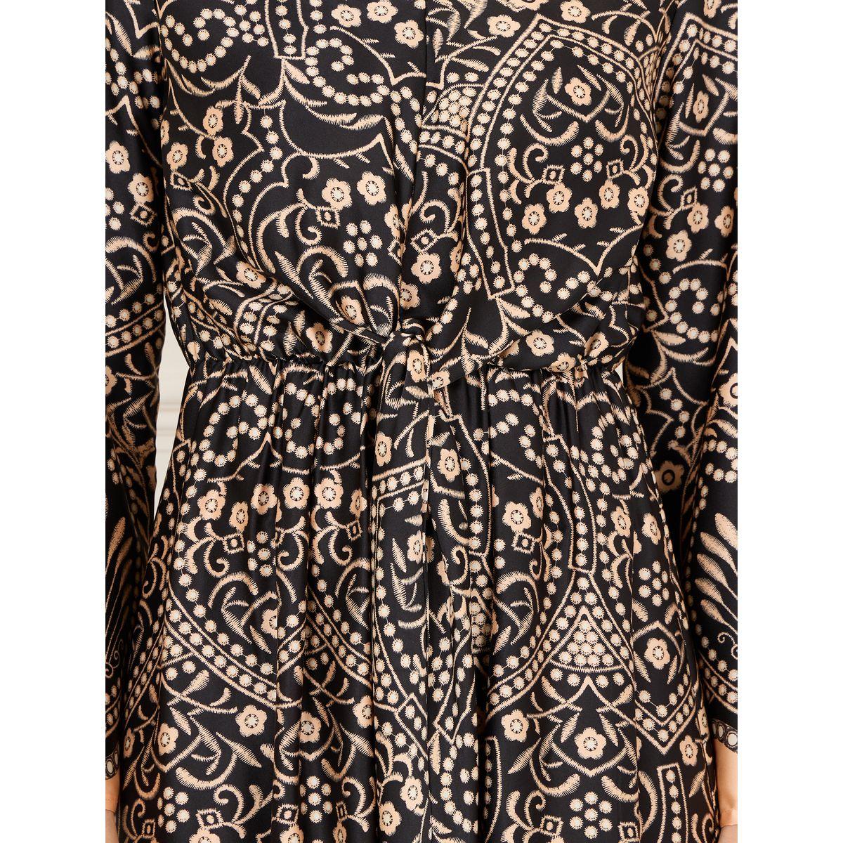 فستان ميدي بتفاصيل مُطرّزة ورباط خصر-women-clothing-dresses-image-3