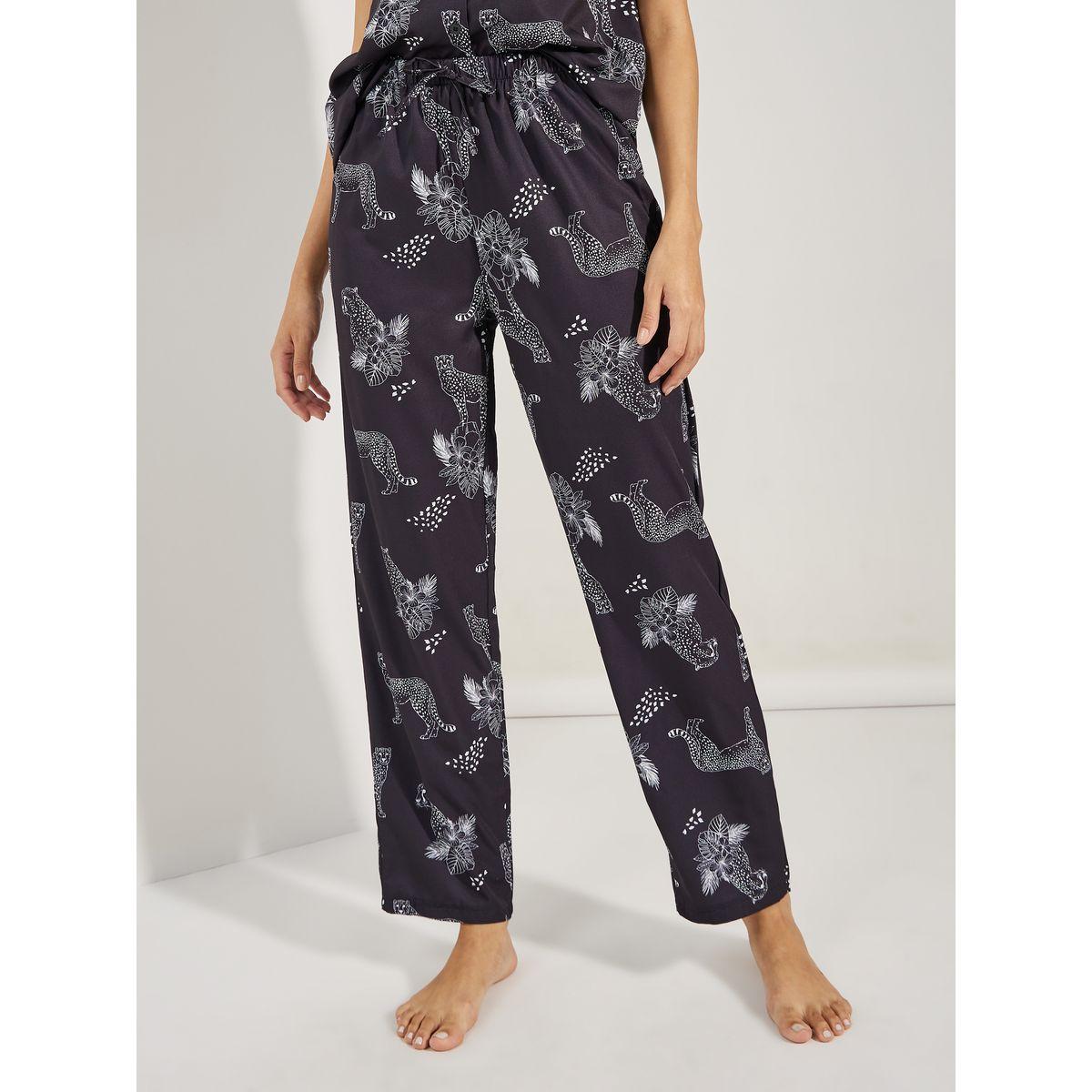 Styli Unwind Jaguar Print Shirt & Pyjama Set-women-clothing-nightwear-pyjamas-longsets-image-4