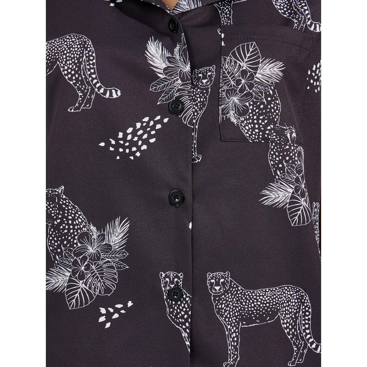 Styli Unwind Jaguar Print Shirt & Pyjama Set-women-clothing-nightwear-pyjamas-longsets-image-5