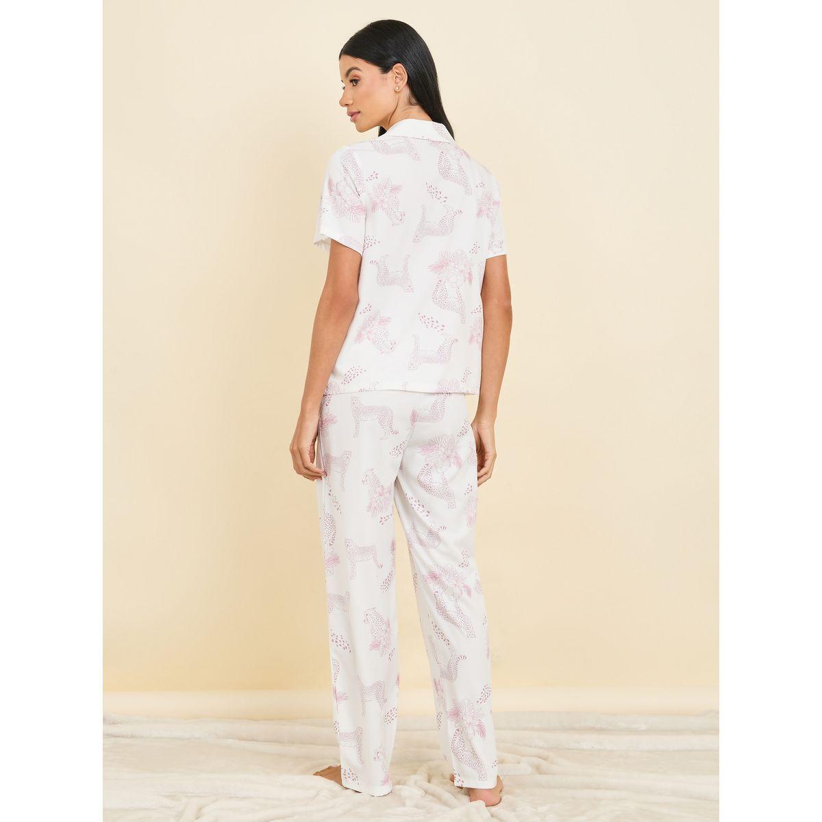 Styli Unwind Jaguar Animal Print Shirt and Pyjama Set-women-clothing-nightwear-pyjamas-longsets-image-6